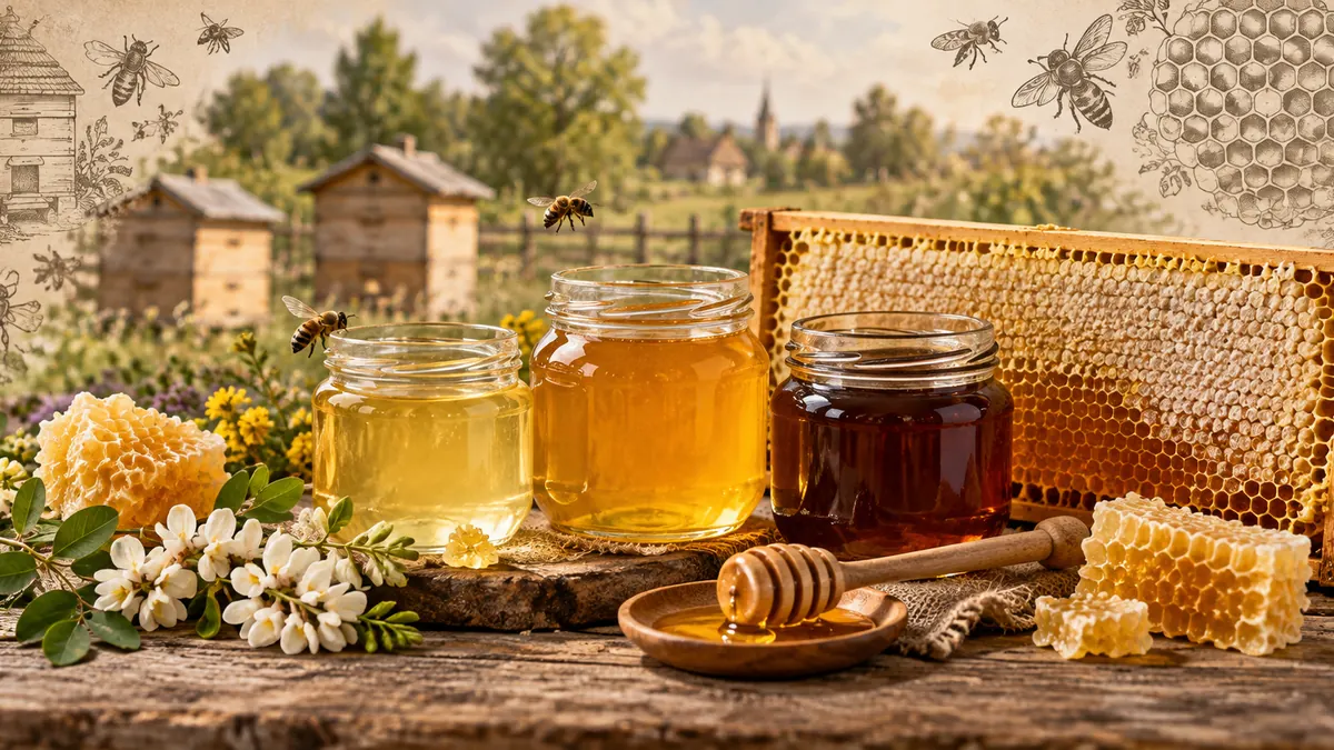 Мёд и продукты пчеловодства: виды, сбор и хранение